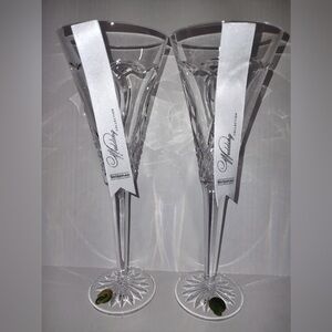 Waterford Wedding Toasting Flute Pair, NEW
